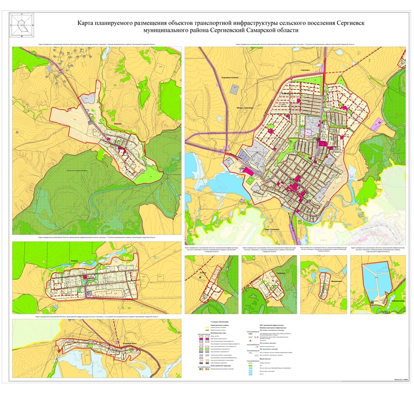 Карта сергиевского района самарской области подробная